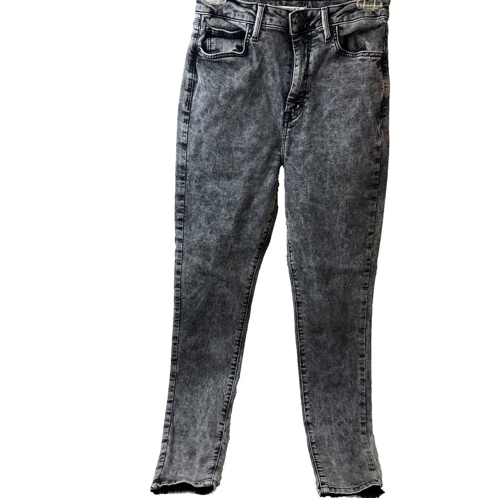 Forever 21 jeans women's 27 black stonewash‎ slim skinny stretch ankle